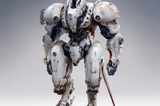 create stunning futuristic mecha designs