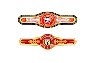 modern cigar label, cigar band, and cigar box logo