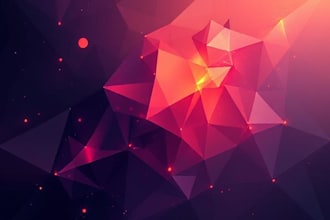 create abstract geometric digital art