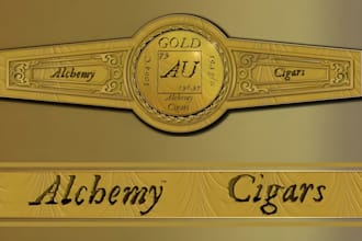 design vintage cigar ring, cigar box, cigar band, cigar label, and cigar logo