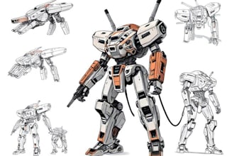 high quality robot, mecha concepts