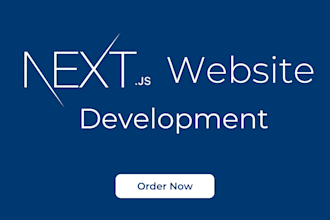 develop next js website
