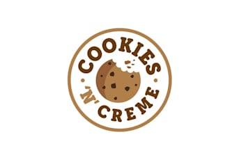 design extraordinary cookies cream food truck logo