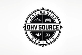 do super clean and current logo for our atv rental business