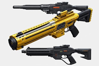 design unique weapons illustrations, assets and props for you