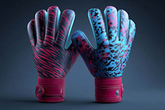 design glove, baseball glove goalkeeper glove, boxing and soccer glove render