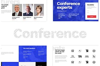 create business conference website design