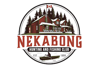 do excellent cabin logo design for your business