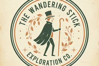 design a professional vintage stick logo