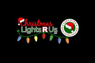 create premium super logo for christmas lights r us