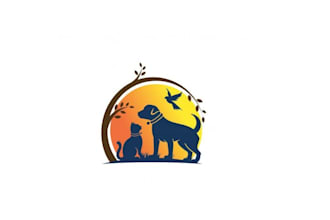 do unique, cute pet, cat, app, dog, animal, gaming, mascot logo