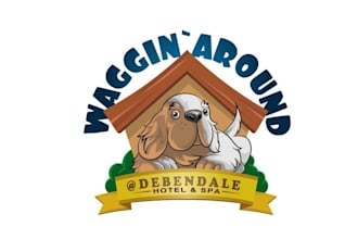 make iconic glamorous logo for a local dog boarding kennel