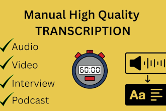 do accurate transcription for audio or video