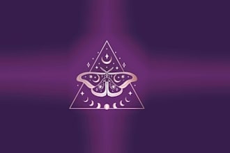 design mystical spiritual sacred geometry logo for you