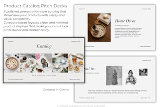 design clean, professional presentations for architects, interior designers