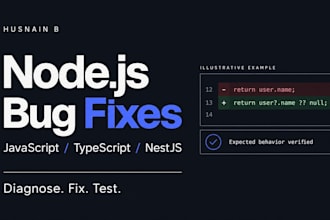 fix bugs and errors in react, nextjs, or nodejs