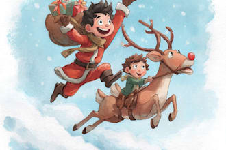 christmas book illustration christmas children book story book christian book