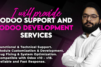 provide odoo support and odoo development services