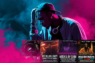 make hip hop nightclub music bar dj concert party club event bday flyer poster