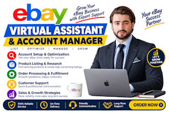be your ebay two step dropshipping virtual assistant, VA