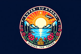 design a  super sustain alaska the yukon logo  for brand identity and business