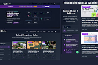 build a modern nextjs and tailwind website