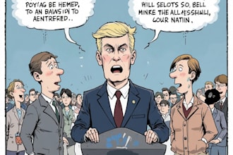 design clever political cartoons and satirical illustrations