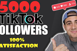 3000 non drop tiktok followers for instant