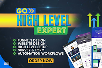 design gohighlevel sales funnels, landing pages, and websites as a ghl expert