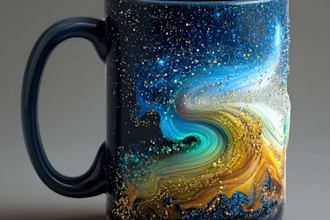 do custom typography coffee mug design or coffee mug design