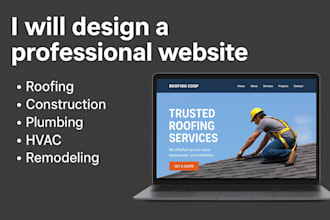 build a professional roofing contractor website with SEO