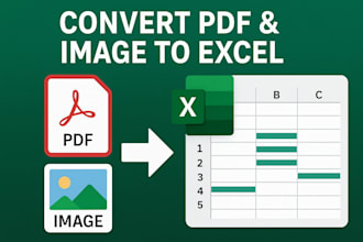 transform pdf and image data into excel and word