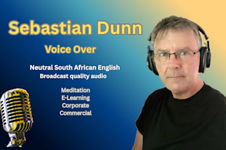 record your neutral english south african voice over