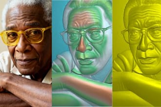 create a 3d cnc portrait engraving stl file for wood carving