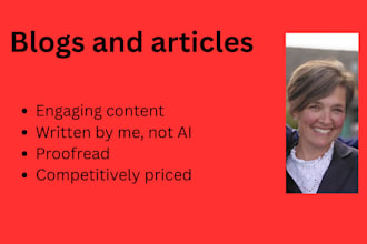 write you an engaging blog