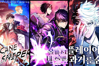 do webtoon cover anime manga shonen romance book cover couple art graphic novel