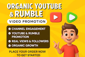 do organic youtube video promotion to gain organic views and subscribers