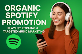 do organic spotify promotion, playlist pitching and targeted music marketing