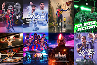design football and sports flyer and poster