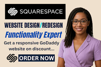 develop squarespace website, redesign or design squarespace website