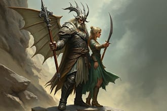 dnd, fantasy character and dnd character