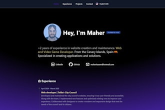 make your website or web porfolio