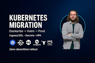 migrate your app to kubernetes dockerize, helm, production