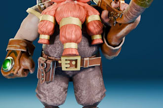 create 3d model character for animation and games