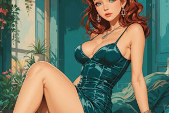 draw curvy and chubby pin up