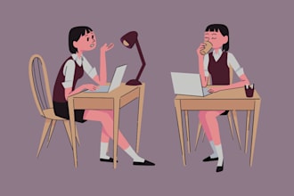 create a flat vector style illustration