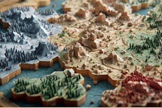 draw custom board game design asset for you