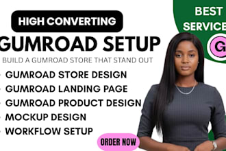 setup optimize gumroad store landing page design ebooks promote digital products