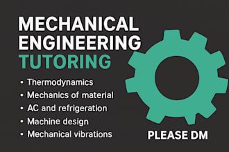 give tuition or help in mechanical engineering