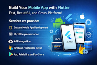 develop flutter apps with firebase backend integration
